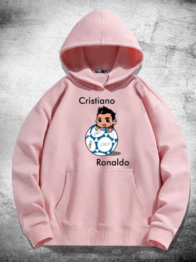 Ronaldo Herenhoodie Met Lange Mouwen - Roze