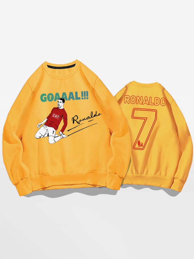 Ronaldo Sweatshirt Herentop Volwassenen - Geel