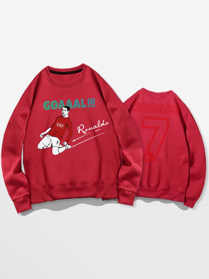 Ronaldo Sweatshirt Herentop Volwassenen - Rood