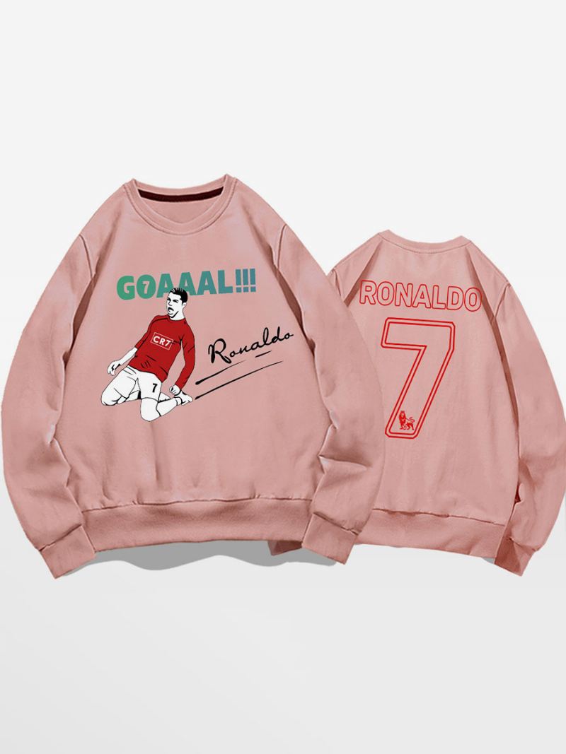 Ronaldo Sweatshirt Herentop Volwassenen - Roze