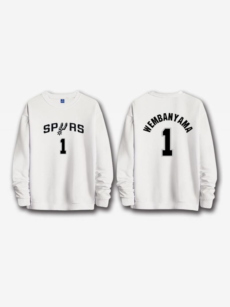 San Antonio Spurs Nummer 1 Wembanyama Herensweater