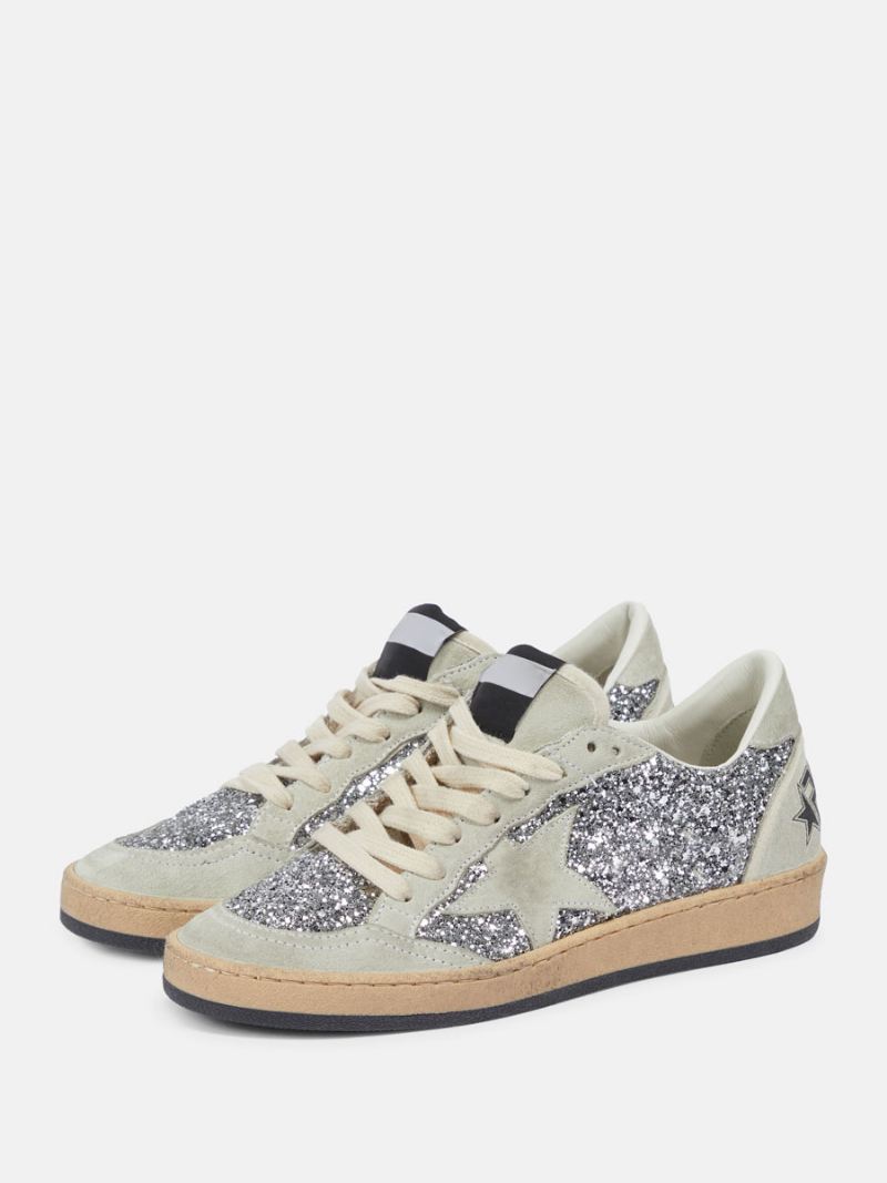 Herensneakers Met Glitter Lage Vrijetijdsschoenen Ronde Neus Studs