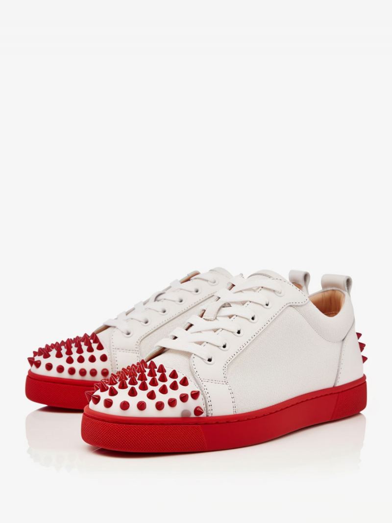 Herensneakers Ronde Neus Met Veters Achter Spike-sneakers Milanoo Exclusief