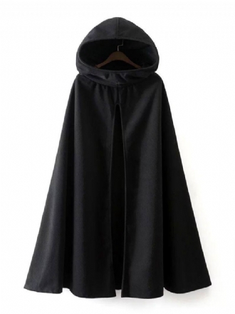 Damesjas Cape Hoodie Jas Ponchojas