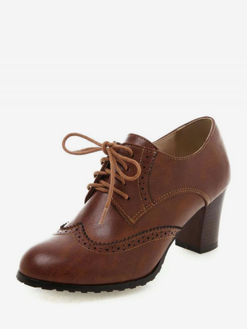 Oxfords Met Veters Vleugeltips Dames