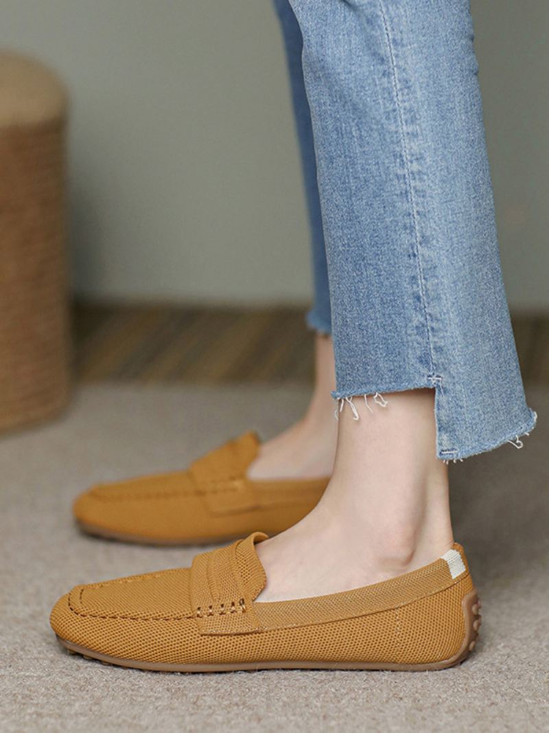 Platte Damesloafers Met Ronde Neus Casual Schoenen