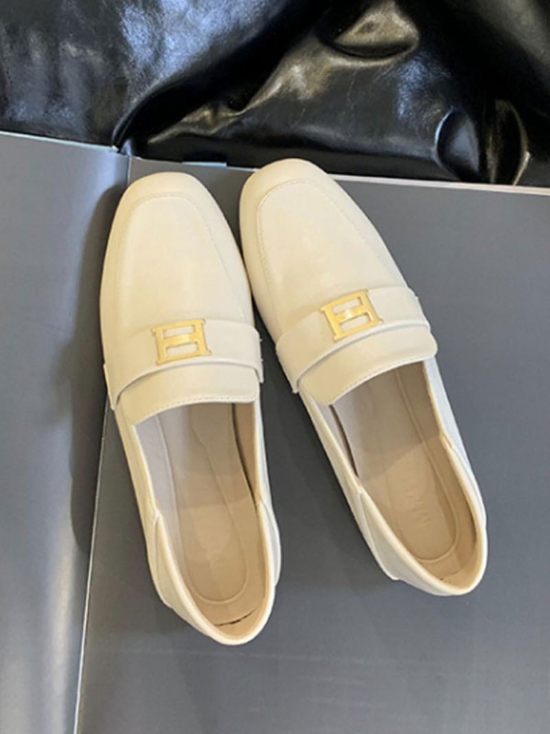 Platte Damesloafers Polyester - Lichtgeel