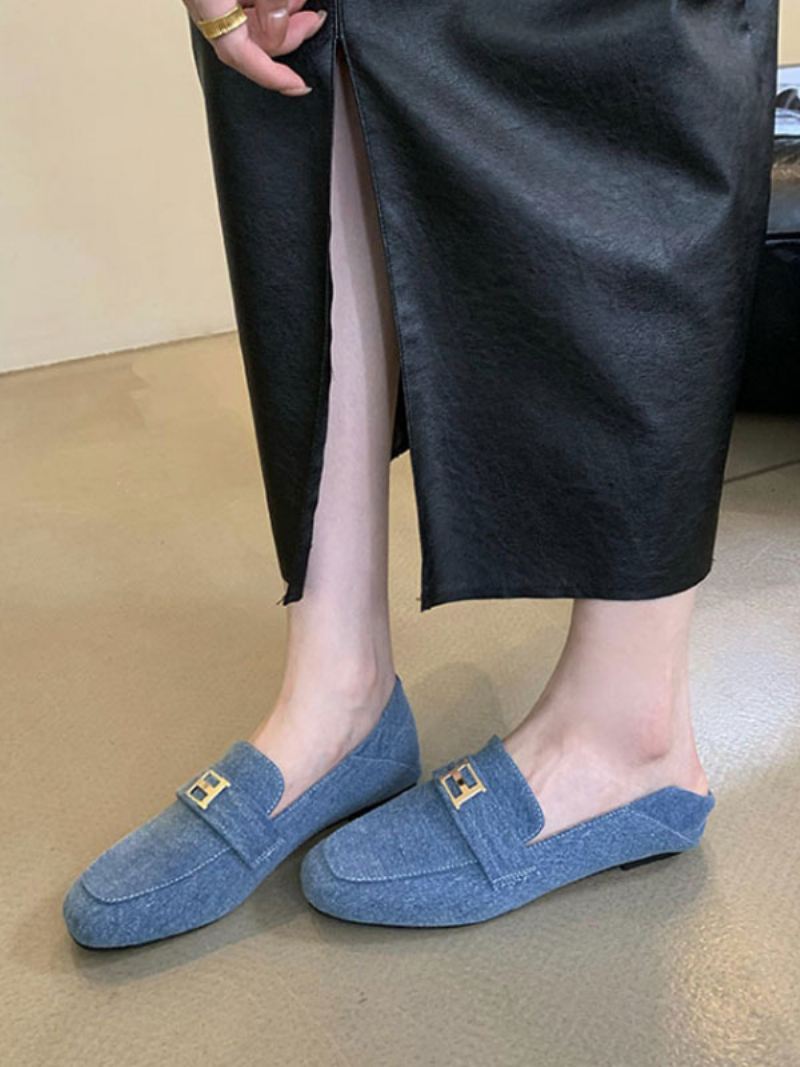 Platte Damesloafers Polyester - Licht Hemelsblauw