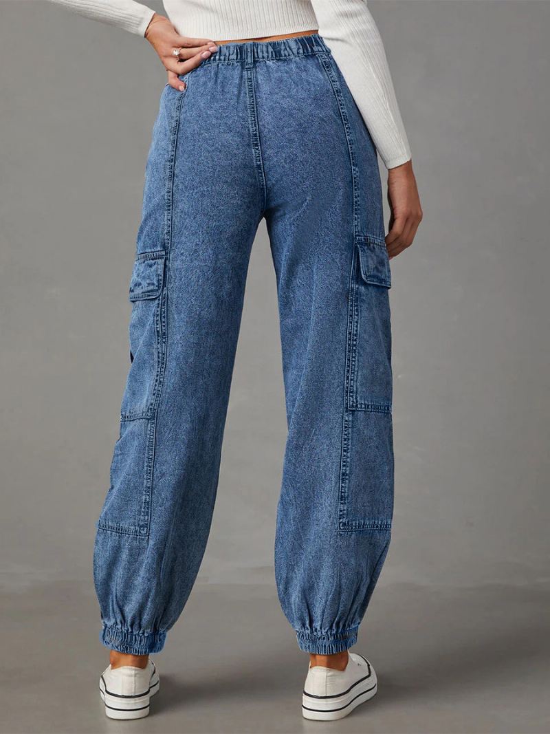 Damesjeans Chique Verhoogde Taille - Blauw