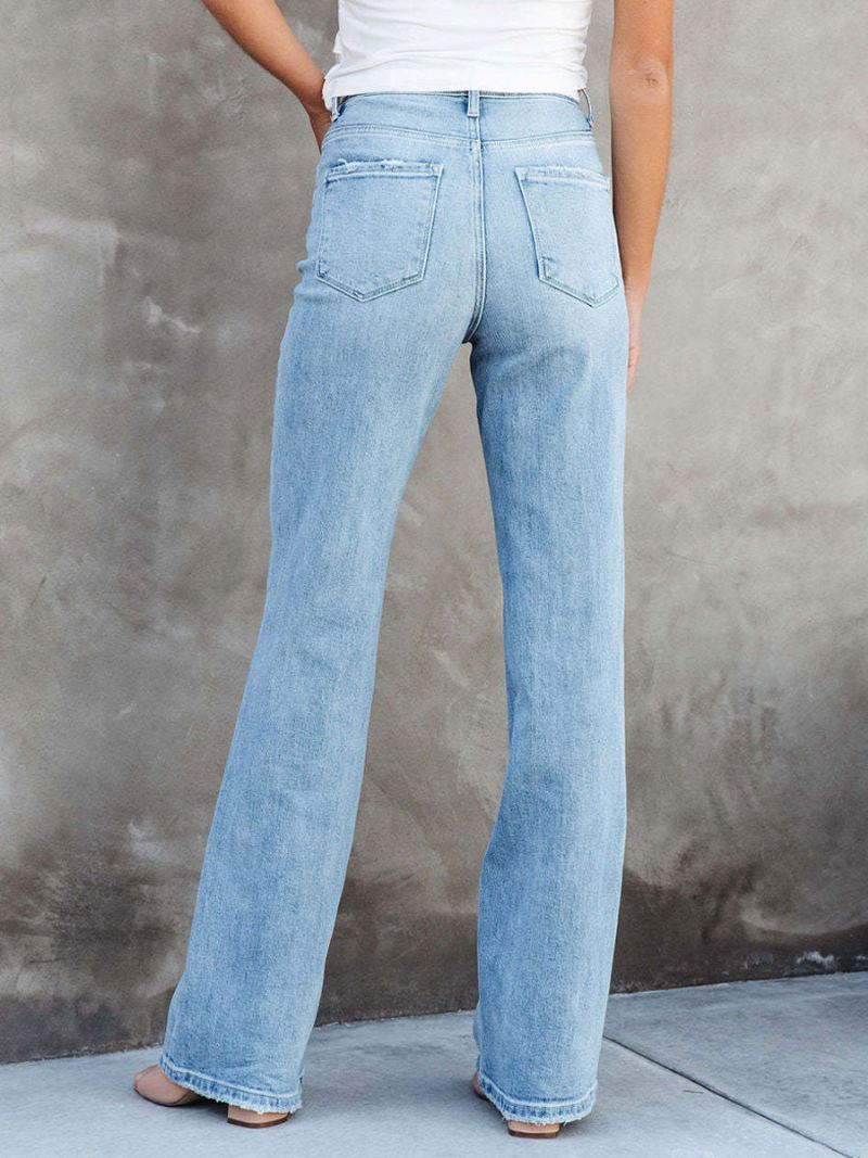 Jeans Dames Casual Denimbroeken - Licht Hemelsblauw