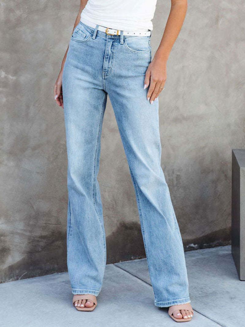 Jeans Dames Casual Denimbroeken - Licht Hemelsblauw