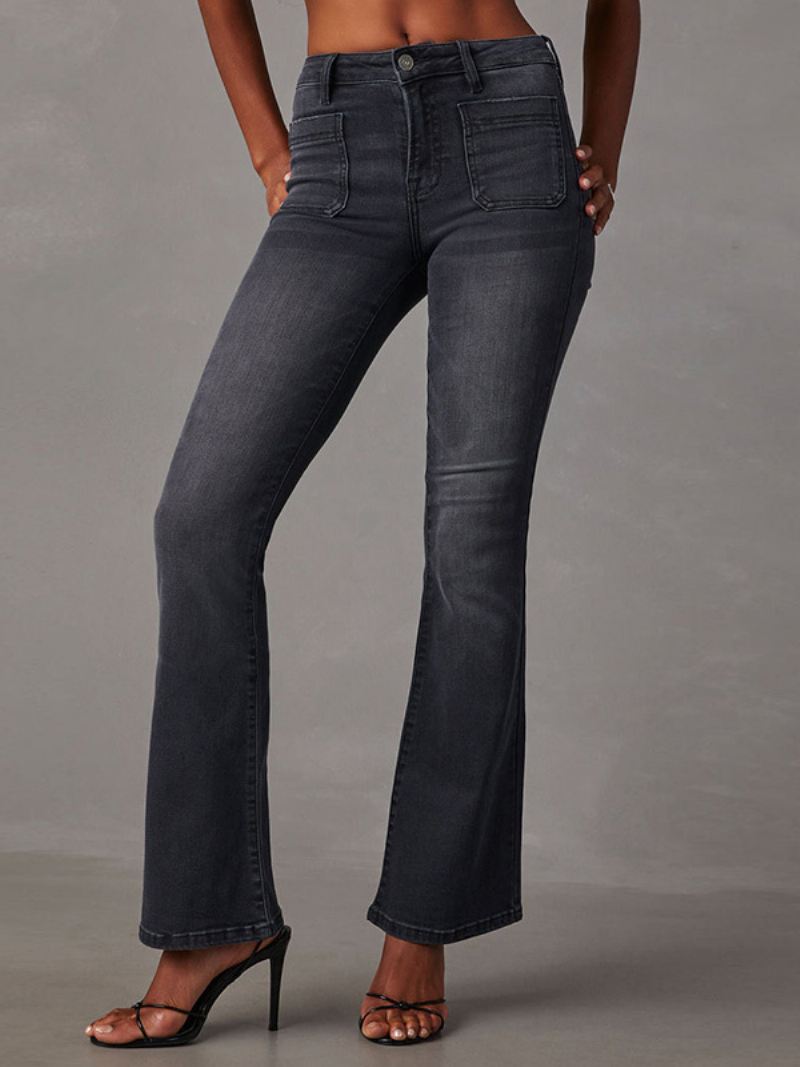 Jeans Dames Mode Uitlopend Polyester