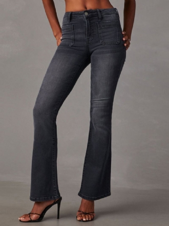 Jeans Dames Mode Uitlopend Polyester