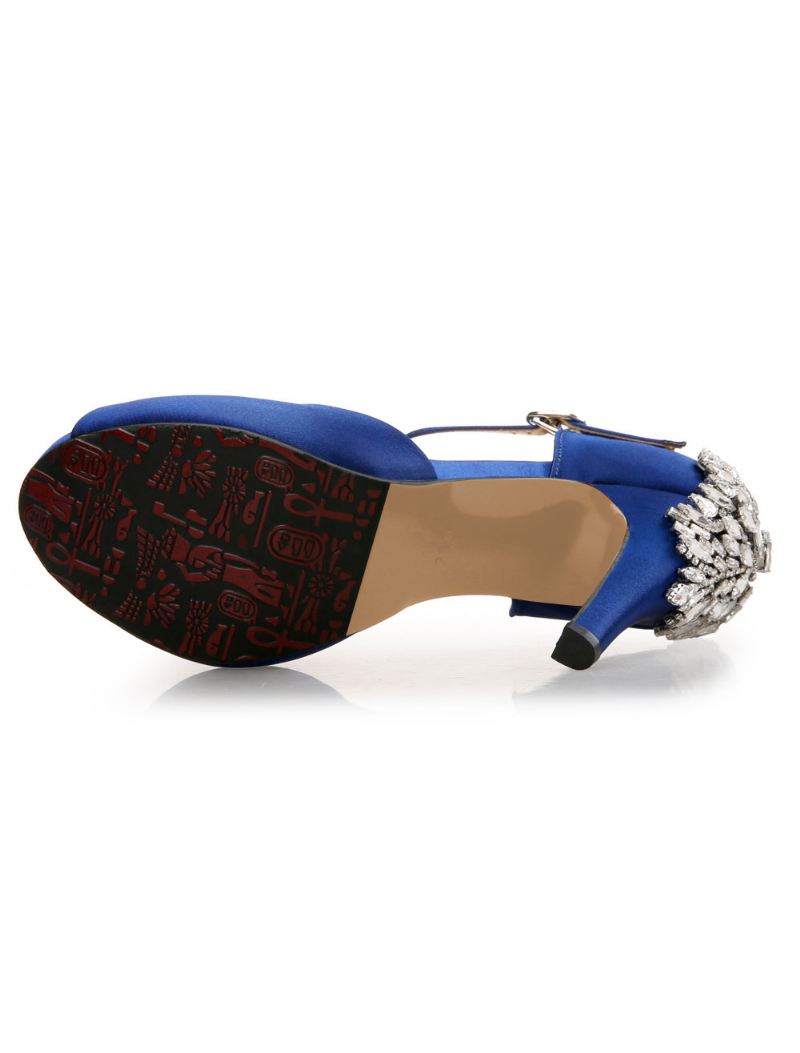 Dames Trouwschoenen Platform Mary Jane Hakken - Blauw