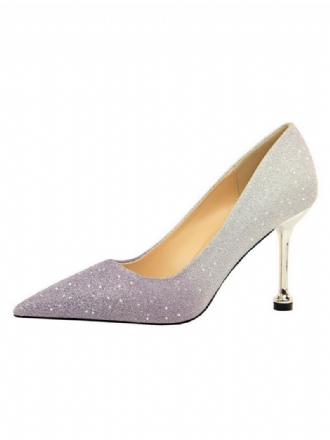 Damespumps Met Stilettohak Avondgalaschoenen Glitter