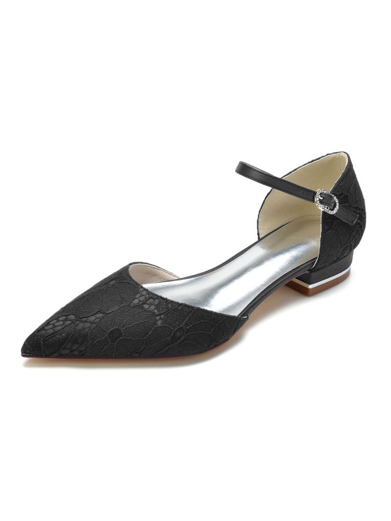 Mary Jane-bruidsflats Dames - Zwart