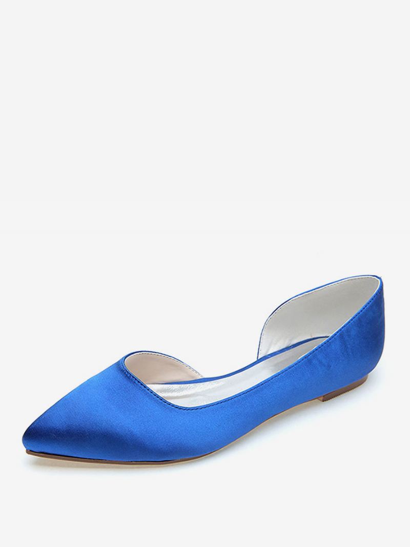 Platte Dorsay-bruidsschoenen Dames - Blauw