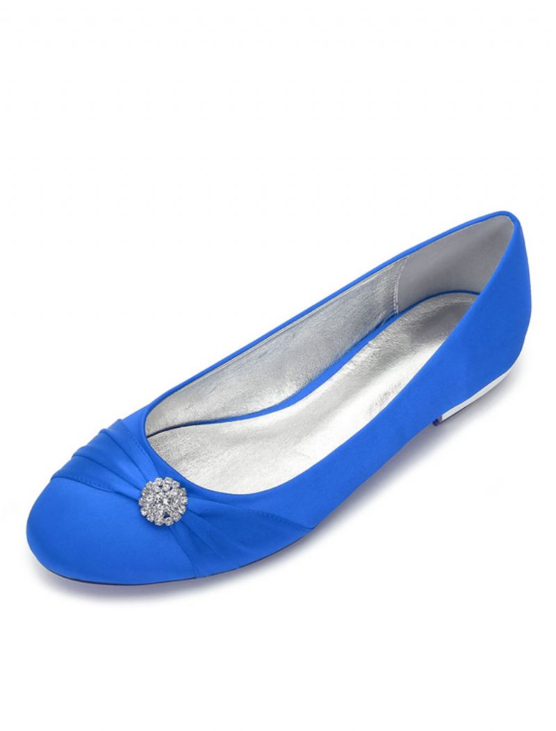 Strass-bruiloftflats Dames - Blauw