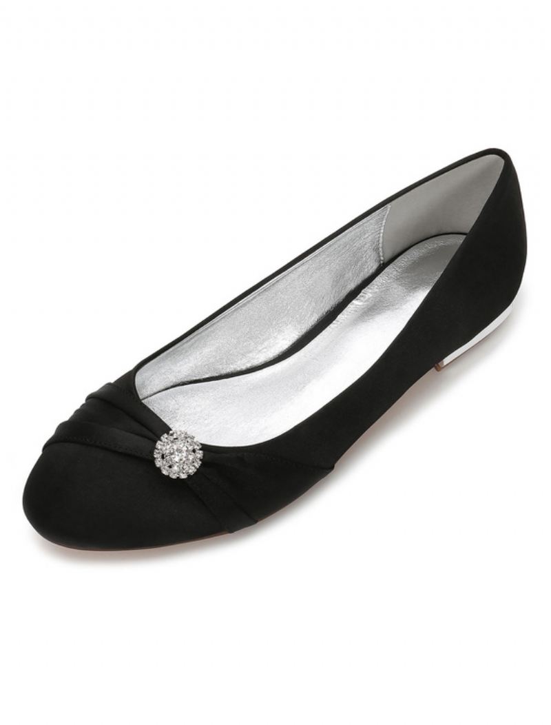 Strass-bruiloftflats Dames - Zwart