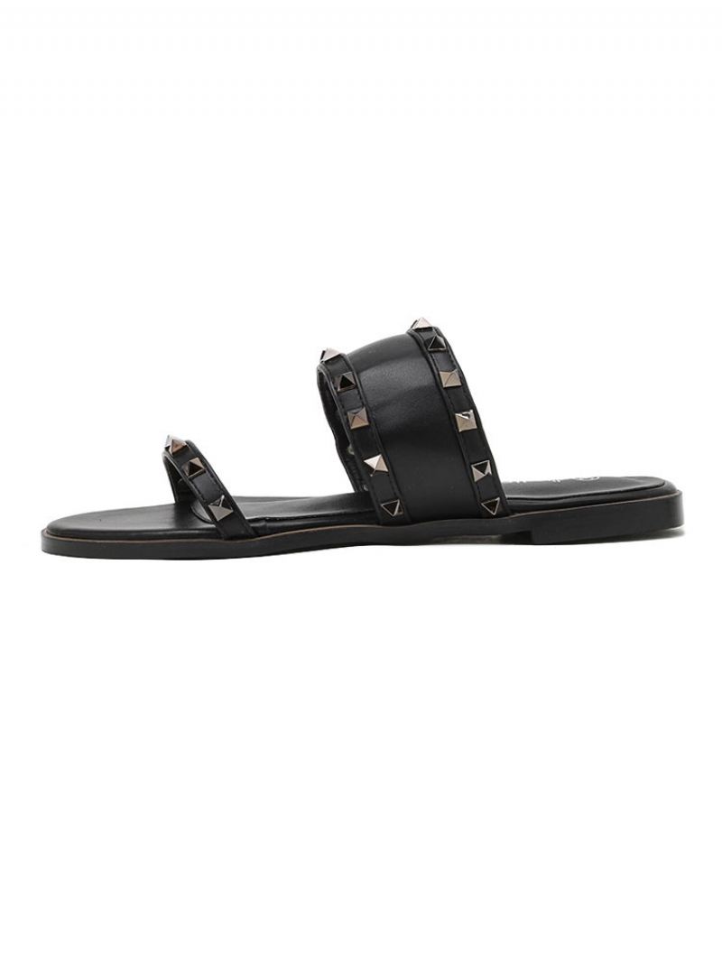 Sandalen Met Studs Dames - Zwart