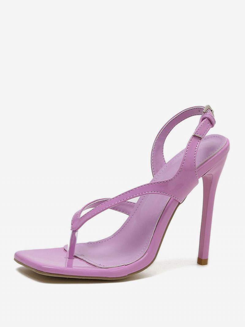 Slingback-sandaal Met Stiletto-galahak Dames - Fuchsia Roze