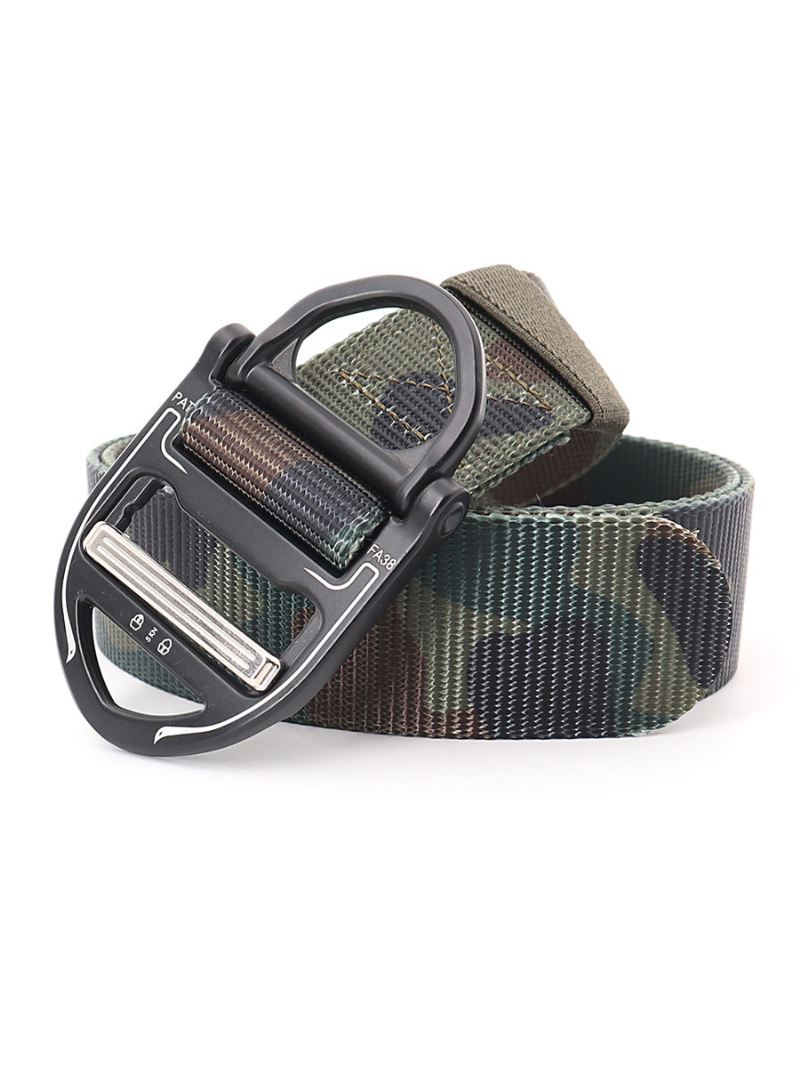 Herenriem Camouflage Polyester Mode Olijfgroene Riem