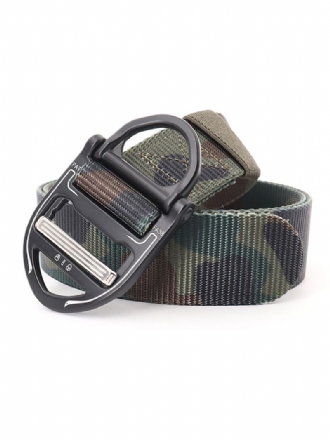 Herenriem Camouflage Polyester Mode Olijfgroene Riem