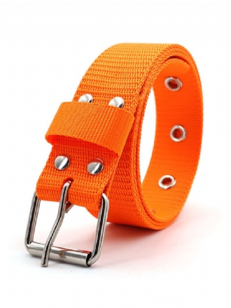 Herenriem Nylon Chique Zinklegering Dagelijks Casual Oranje Riem