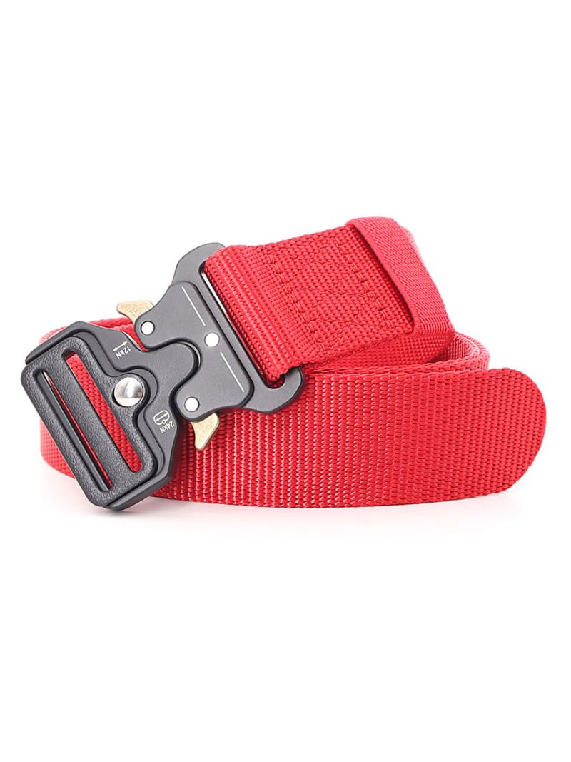 Mode Herenriem Canvas - Rood