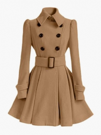 Trenchcoat Dames Wikkeljack Peacoat Lente-bovenkleding