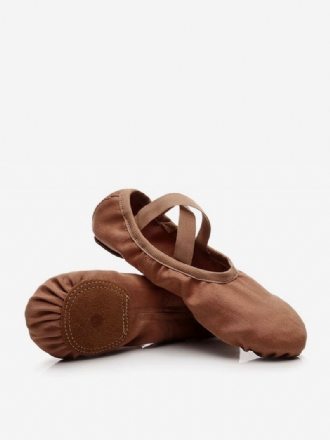 Balletdansschoenen Dames Camel Dansschoenen Met Gesloten Neus