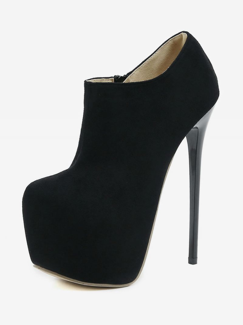 Dames Sexy Hoge Hakken Naaldhak Micro Suède Bovenste Pumps