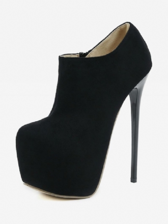 Dames Sexy Hoge Hakken Naaldhak Micro Suède Bovenste Pumps