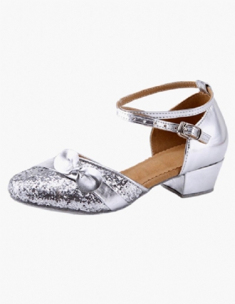 Glitter Latin-dansschoenen Dames Met Enkelbandje