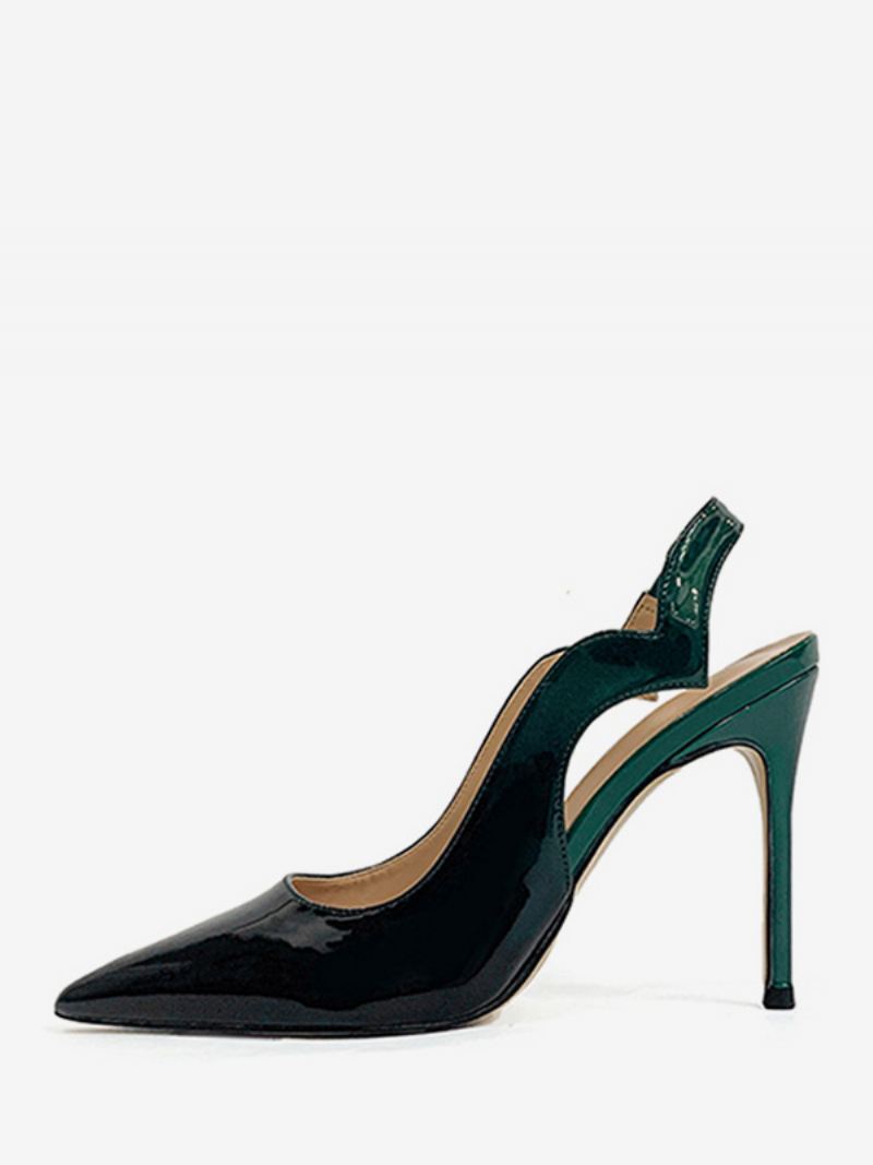 Dames Hoge Hakken Plus Maat Slingback Pumps Met Puntige Neus - Ombre