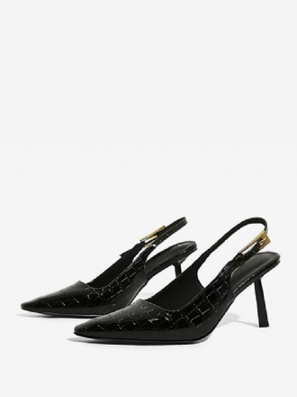 Dames Hoge Hakken Spitse Neus Speciaal Gevormde Slingback Pumps