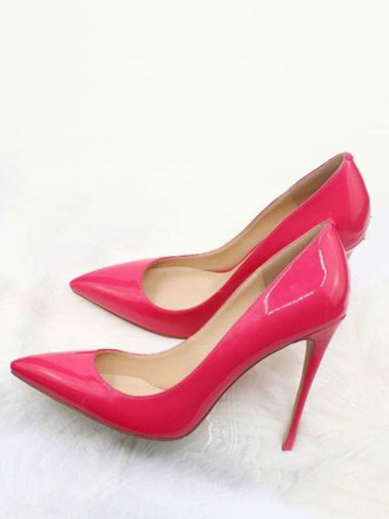 Dames Lakleren Pumps Met Hoge Hak - Roze