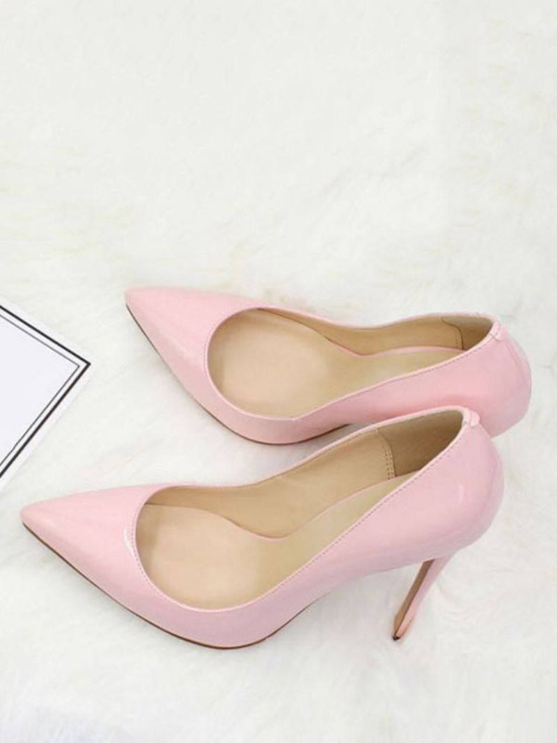 Dames Lakleren Pumps Met Hoge Hak - Roze