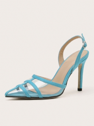 Doorzichtige Pvc-slingback-pumps Met Stilettohak Dames