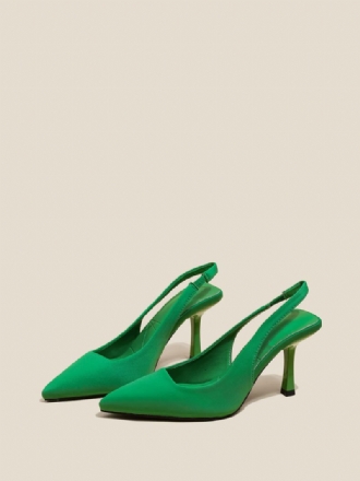 Hoge Hakken Dames Polyester Pumps Met Naaldhak