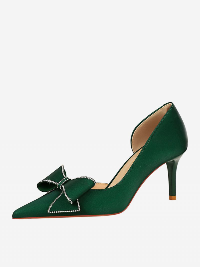 Hoge Hakken Dames Strikken Elegante Pumps Naaldhakken Met Puntige Neus