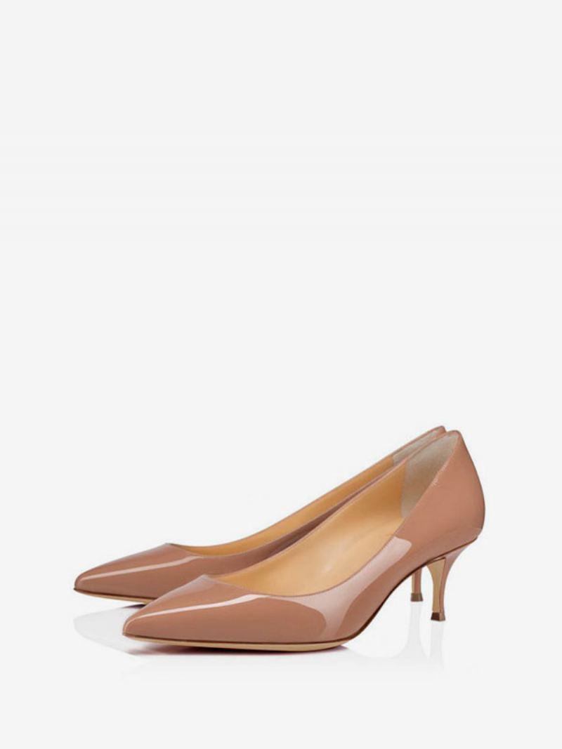 Kitten Heel-pumps Dames Lakleer