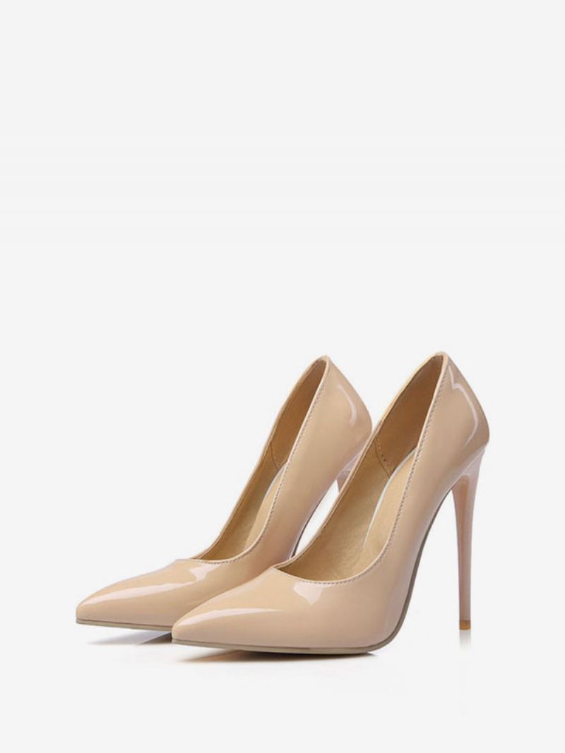 Klassieke Pumps Met Stiletto Hoge Hakken Puntige Neus Dames Geel