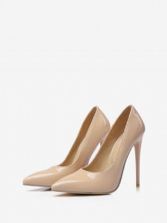 Klassieke Pumps Met Stiletto Hoge Hakken Puntige Neus Dames Geel