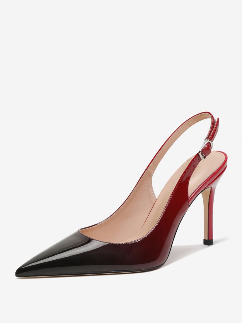 Slingback-hakken Knopen Naaldhakpumps Dames