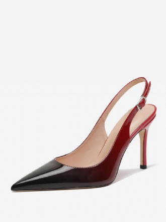 Slingback-hakken Knopen Naaldhakpumps Dames