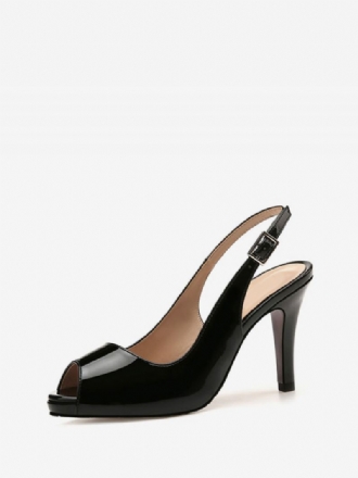 Slingback Hakken Peep Toe Stiletto Hoge Galahakpompen Dames