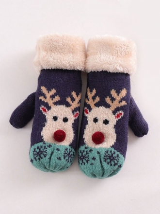 Dameshandschoenen Kerstpatroon Vakantiecadeau Huiskleding Winter Warm Schattig Acc