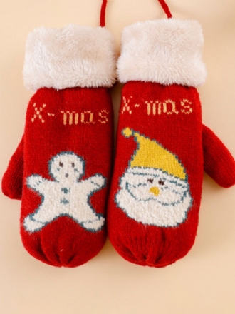 Dameshandschoenen Kerstpatroon Vakantiecadeau Huiskleding Winter Warm Schattig Acc