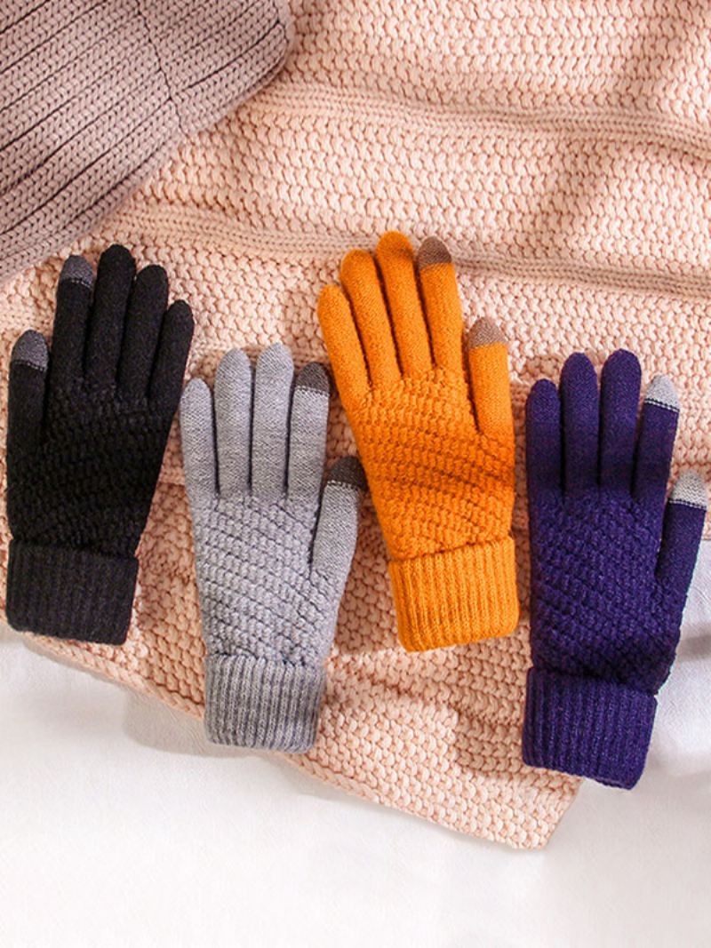 Korte Dames Warme Verwarmde Winter Handschoenen